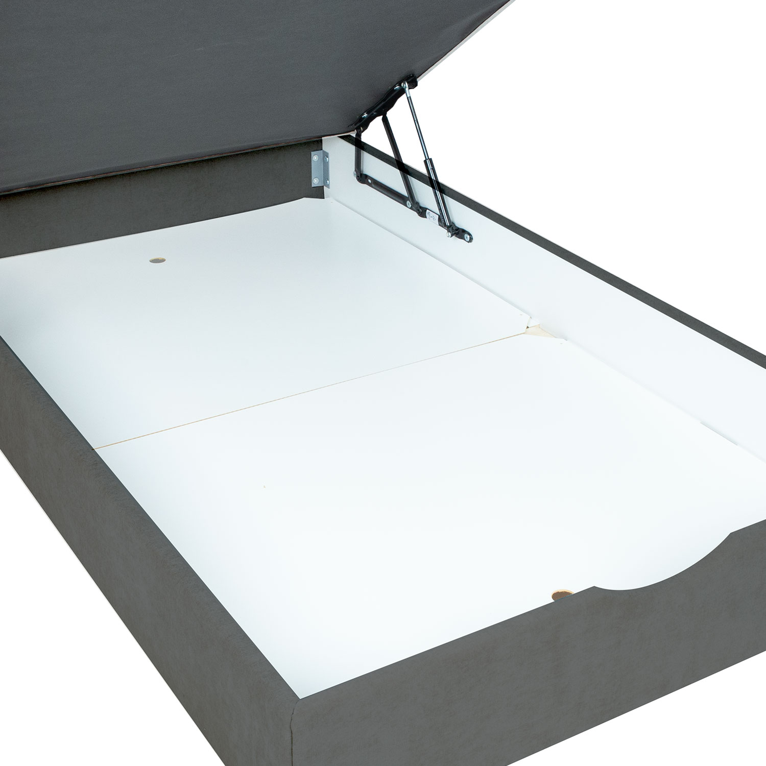 Kontinentaalvoodi LAARA 90x200cm, tumehall, 91x208xH119cm