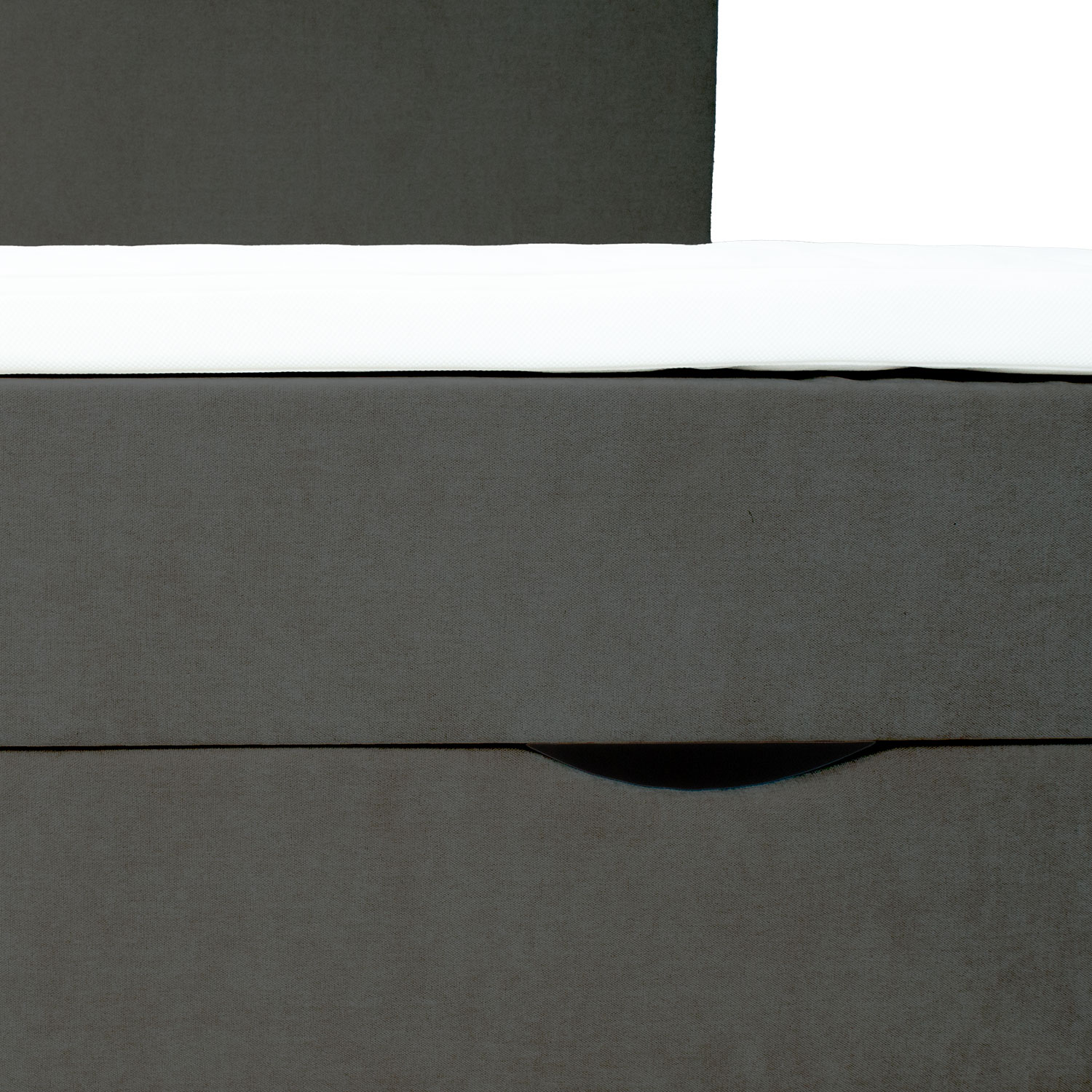 Kontinentaalvoodi LAARA 90x200cm, tumehall, 91x208xH119cm