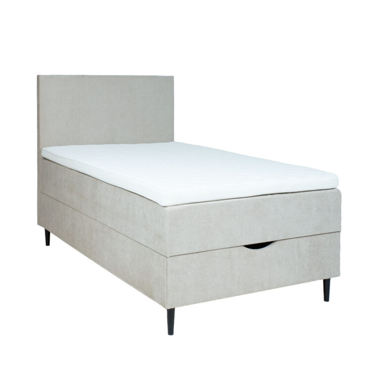 Kontinentaalvoodi LAARA 90x200cm, tumebeež, 91x208xH119cm