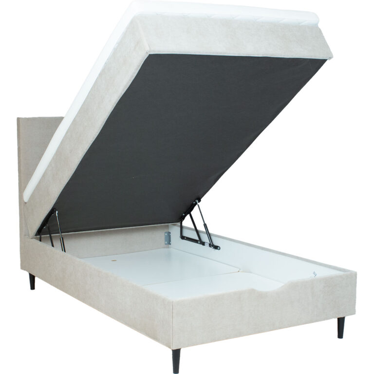 Kontinentaalvoodi LAARA 90x200cm, tumebeež, 91x208xH119cm - Image 3