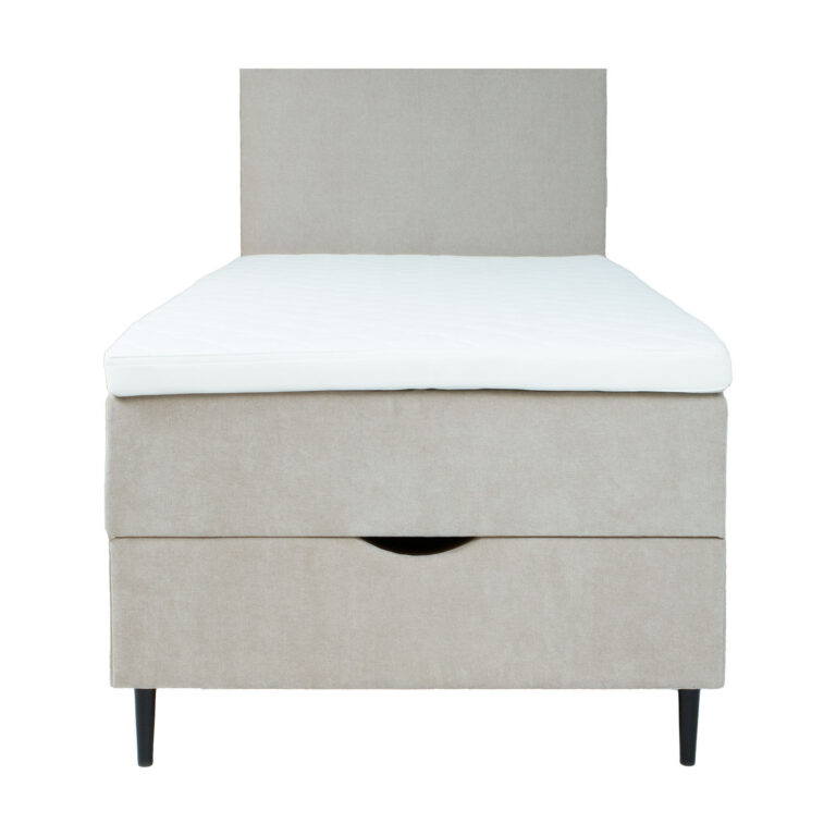 Kontinentaalvoodi LAARA 90x200cm, tumebeež, 91x208xH119cm - Image 4