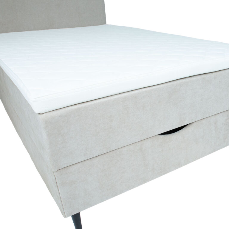 Kontinentaalvoodi LAARA 90x200cm, tumebeež, 91x208xH119cm - Image 6