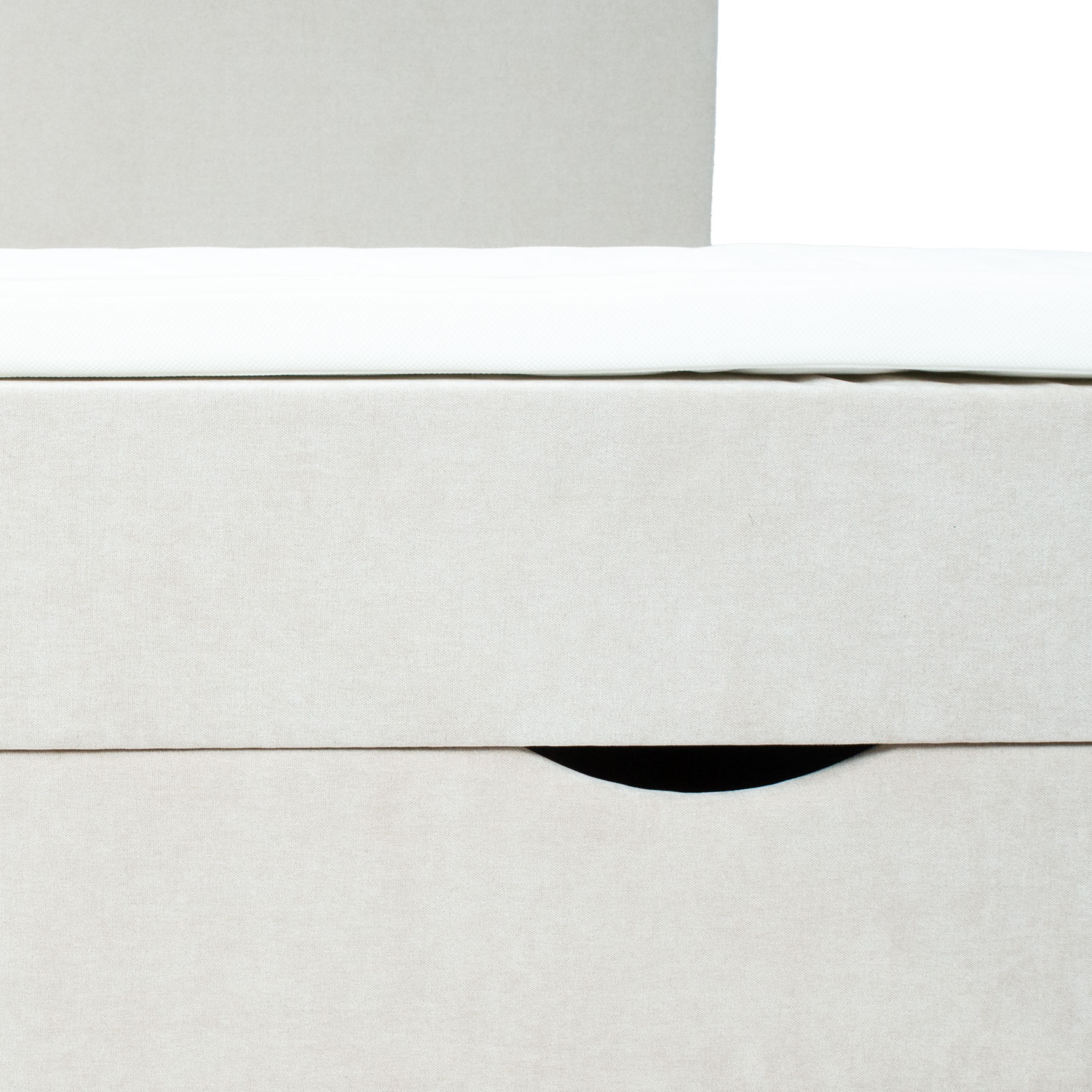 Kontinentaalvoodi LAARA 90x200cm, tumebeež, 91x208xH119cm