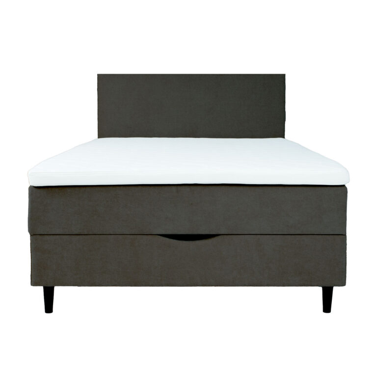 Kontinentaalvoodi LAARA 120x200cm, tumehall, 121x208xH119cm - Image 4