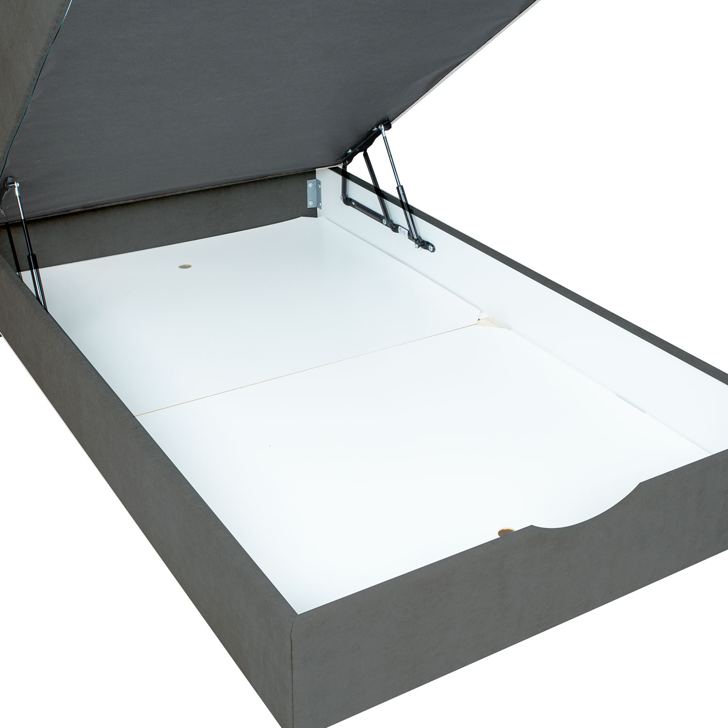 Kontinentaalvoodi LAARA 120x200cm, tumehall, 121x208xH119cm