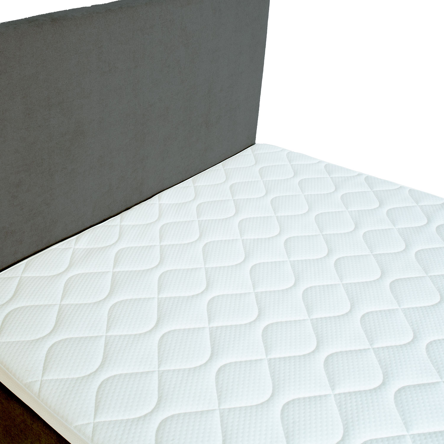 Kontinentaalvoodi LAARA 120x200cm, tumehall, 121x208xH119cm