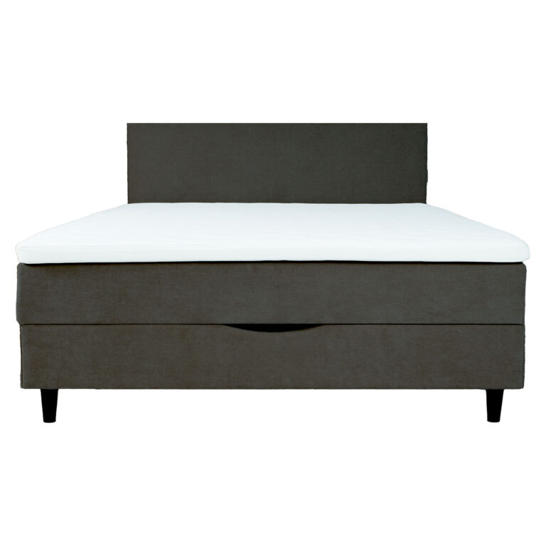 Kontinentaalvoodi LAARA 140x200cm, tumehall, 141x208xH119cm - Image 4