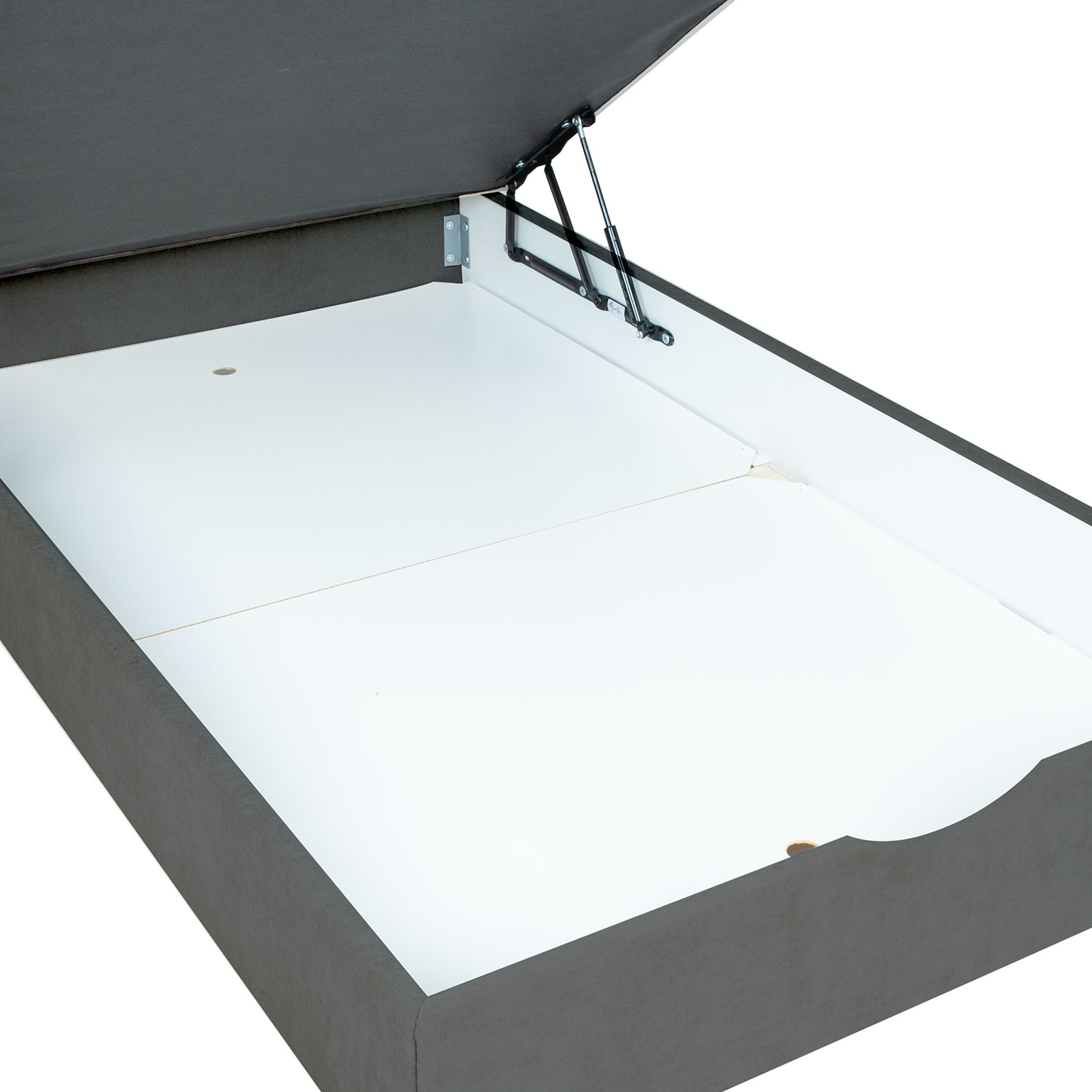 Kontinentaalvoodi LAARA 140x200cm, tumehall, 141x208xH119cm