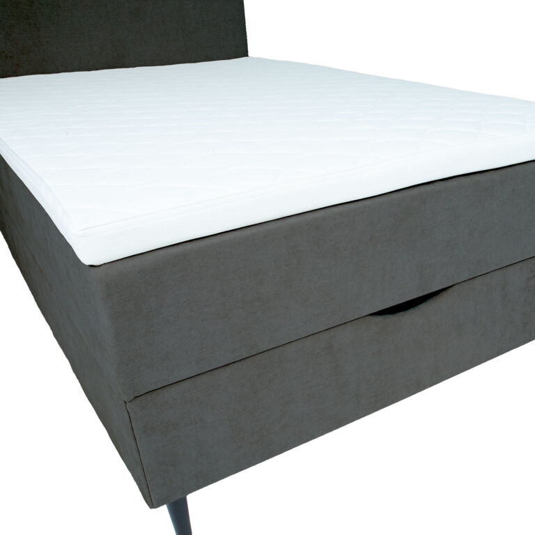 Kontinentaalvoodi LAARA 140x200cm, tumehall, 141x208xH119cm - Image 6