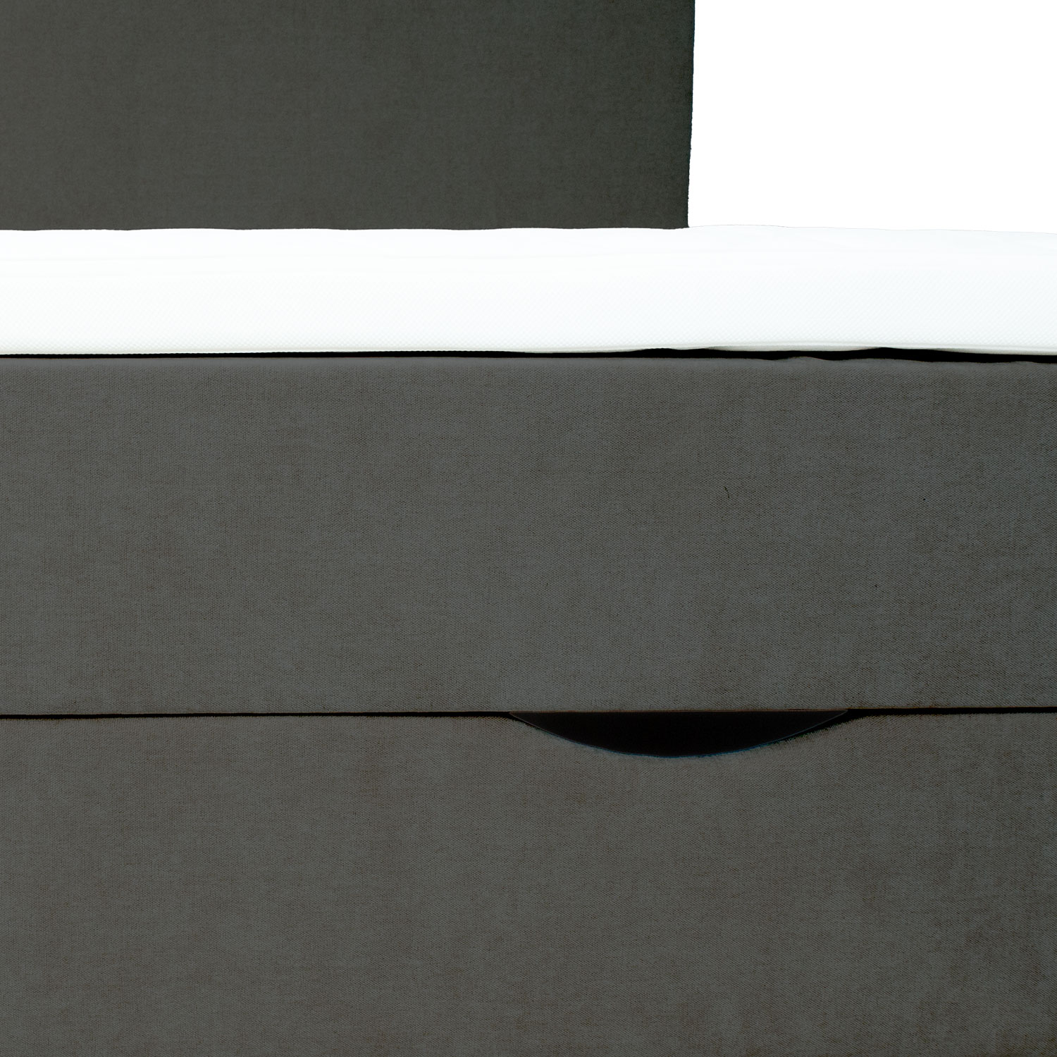 Kontinentaalvoodi LAARA 140x200cm, tumehall, 141x208xH119cm