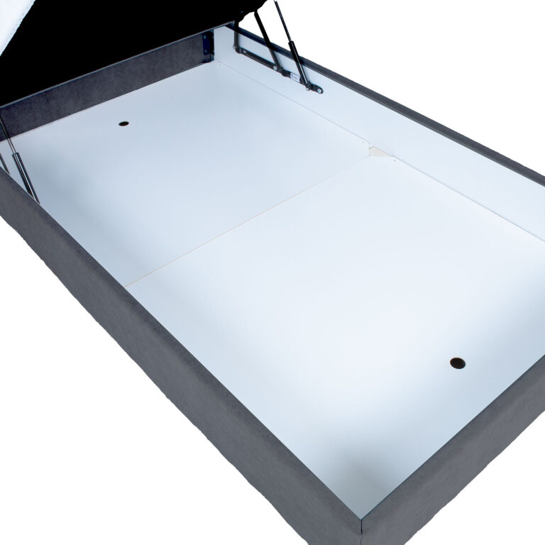 Kontinentaalvoodi LEVI 90x200cm, madratsiga, tumehall, 93x210xH114,5cm - Image 6