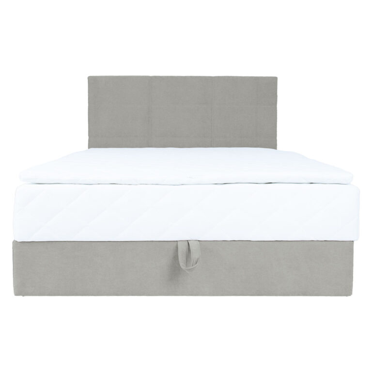 Kontinentaalvoodi LEVI 140x200cm, madratsiga, tumebeež, 143x210xH114,5cm - Image 4