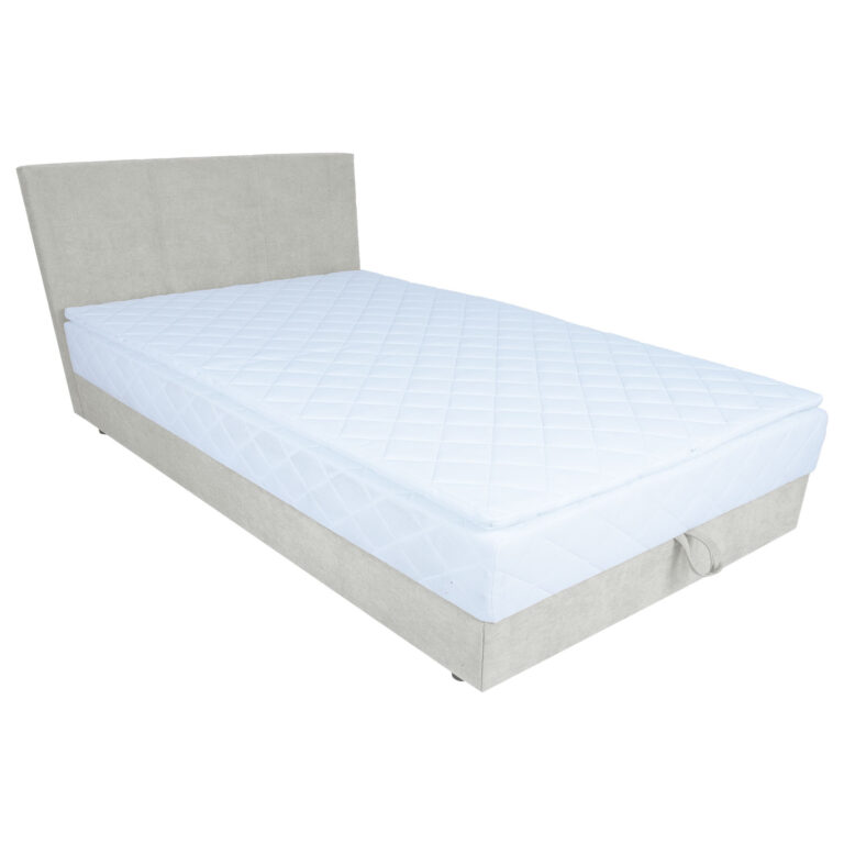 Kontinentaalvoodi LEVI 140x200cm, madratsiga, tumebeež, 143x210xH114,5cm - Image 5