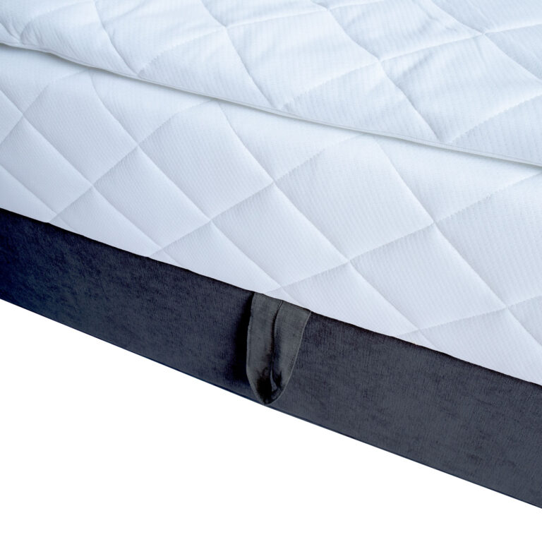 Kontinentaalvoodi LEVI 160x200cm, madratsiga, tumehall, 163x210xH114,5cm - Image 5