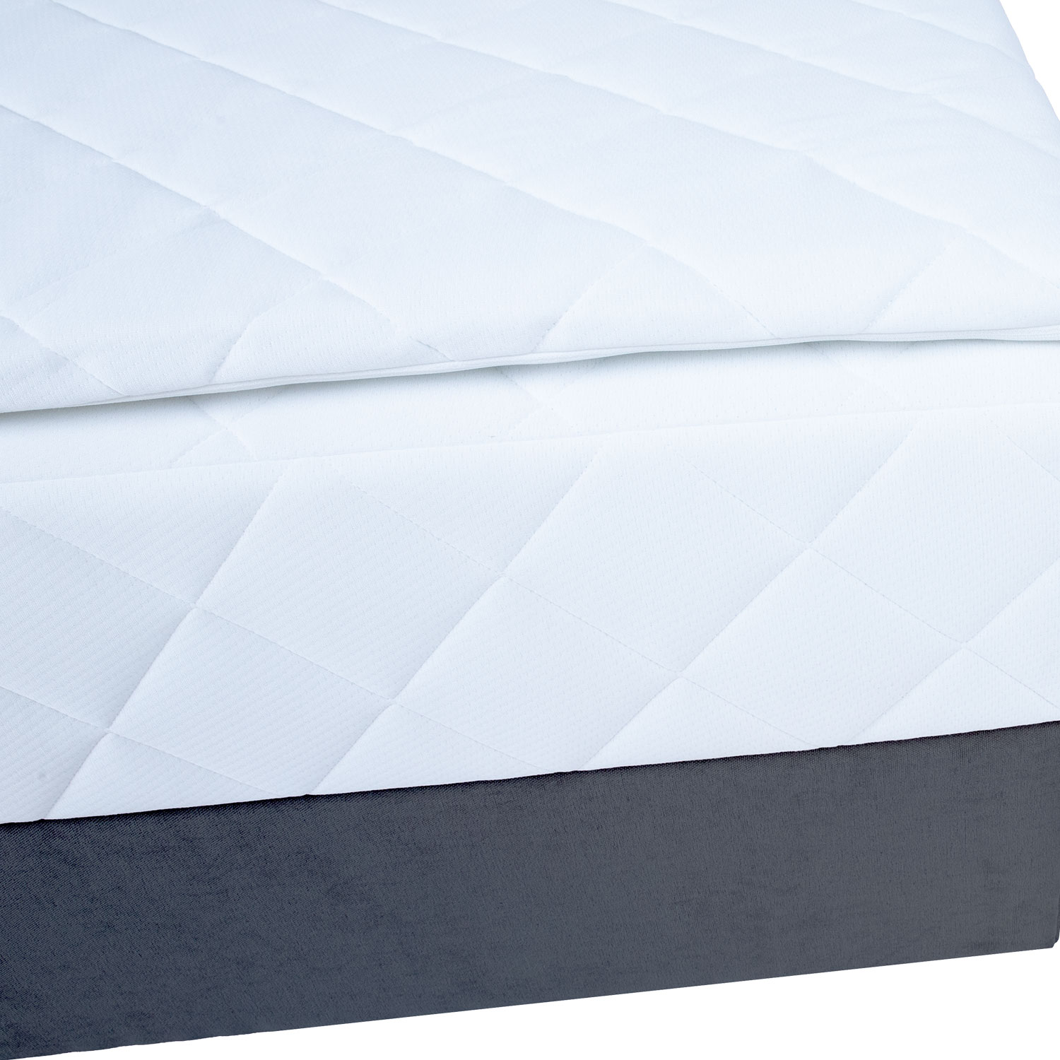 Kontinentaalvoodi LEVI 160x200cm, madratsiga, tumehall, 163x210xH114,5cm