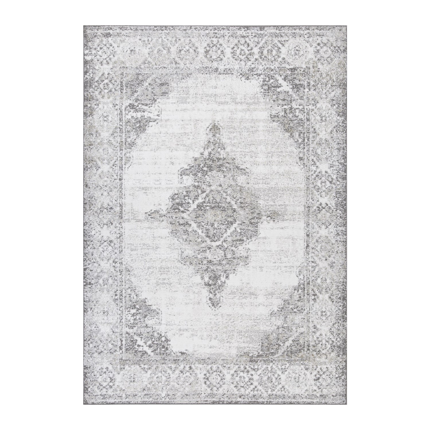 Vaip SALAMANCA-1, 160x230cm, valge/hall