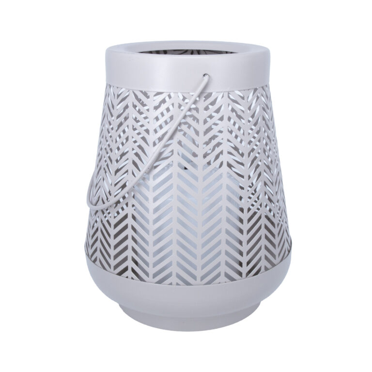 LED-latern WINGS GLENN D15xH18cm beež, taimer 6h