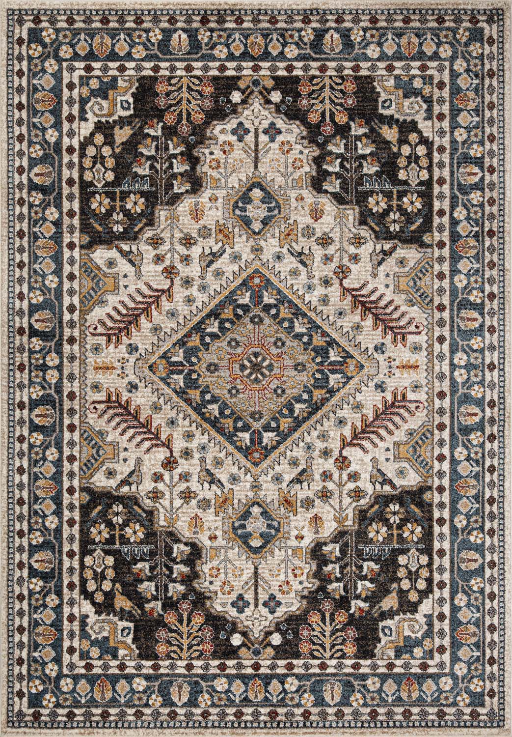 Vaip DARLY-4, 200x285cm, sinine/beež