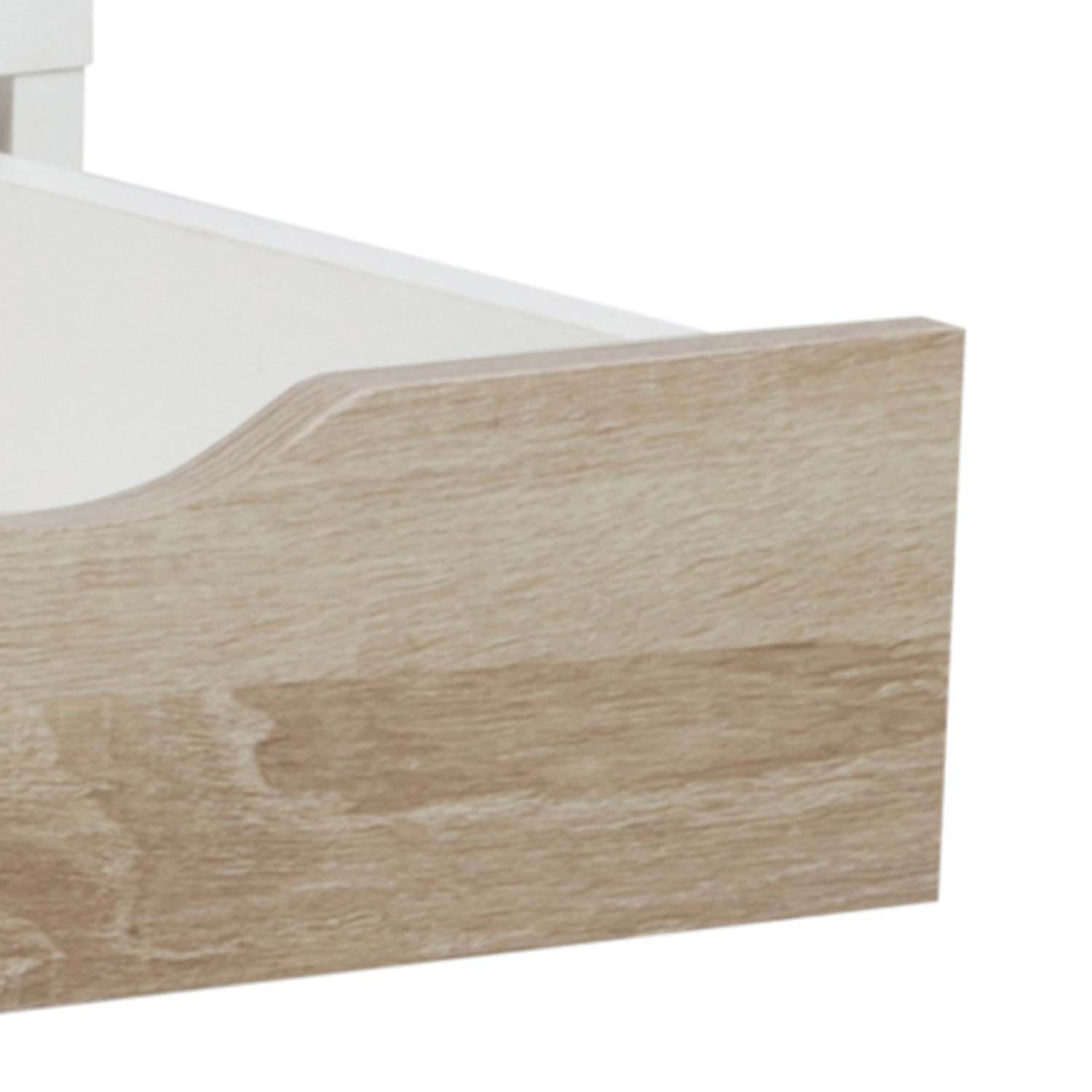 Kirjutuslaud NEPTUN 110x50xH77cm, valge/tamm, melamiinplaat, metall - Image 8