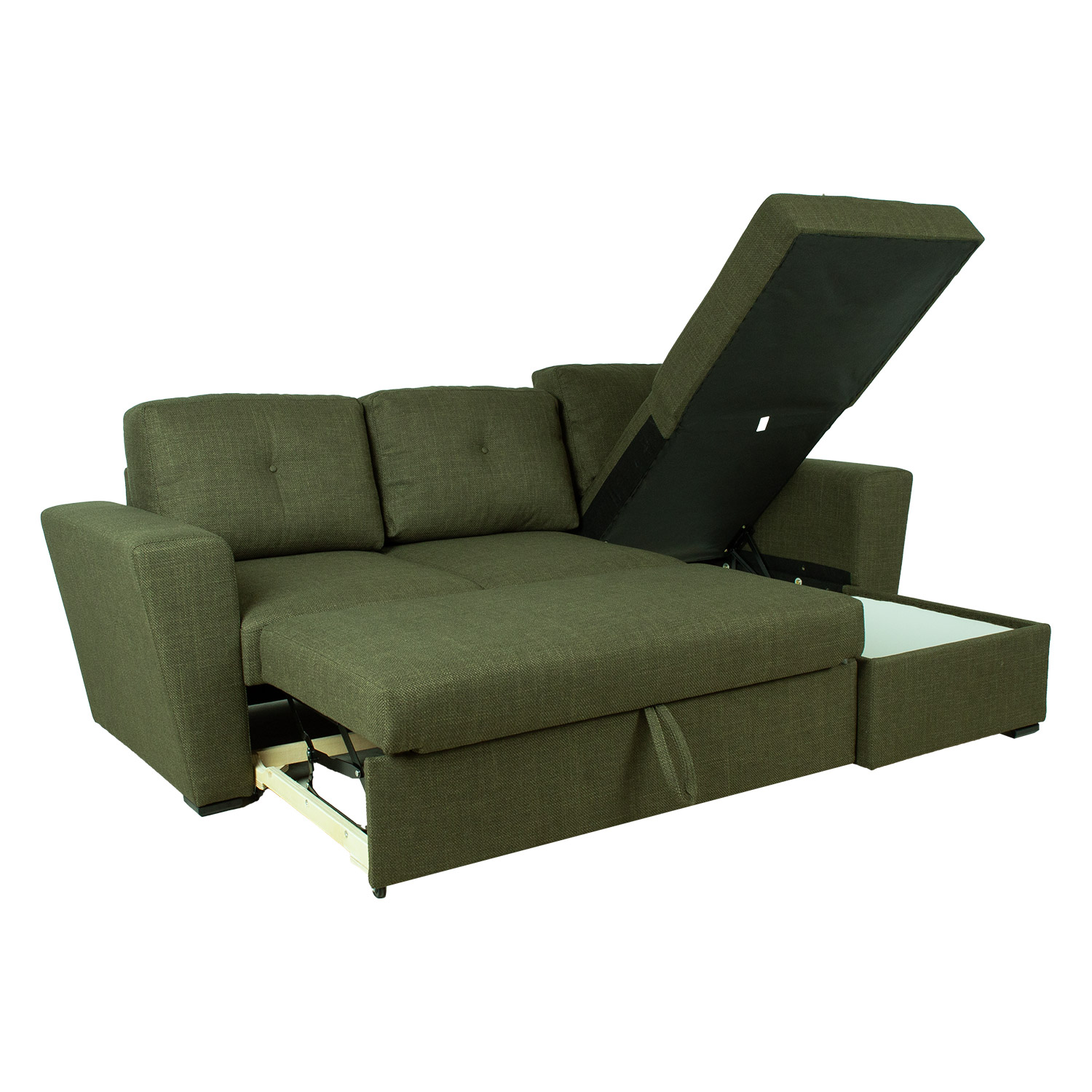 Nurgadiivanvoodi WHITBY roheline, 242x157xH87cm - Image 2