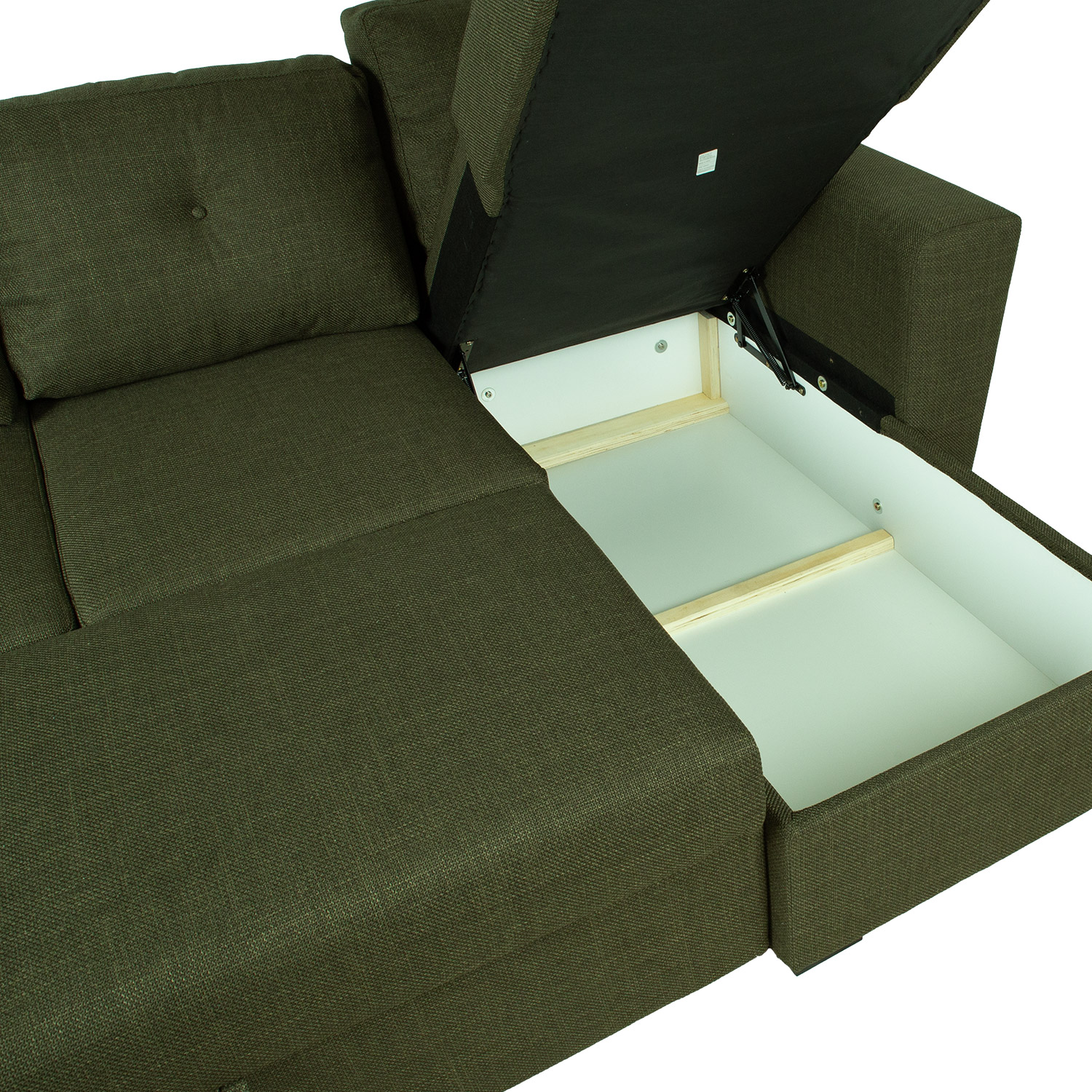 Nurgadiivanvoodi WHITBY roheline, 242x157xH87cm - Image 6