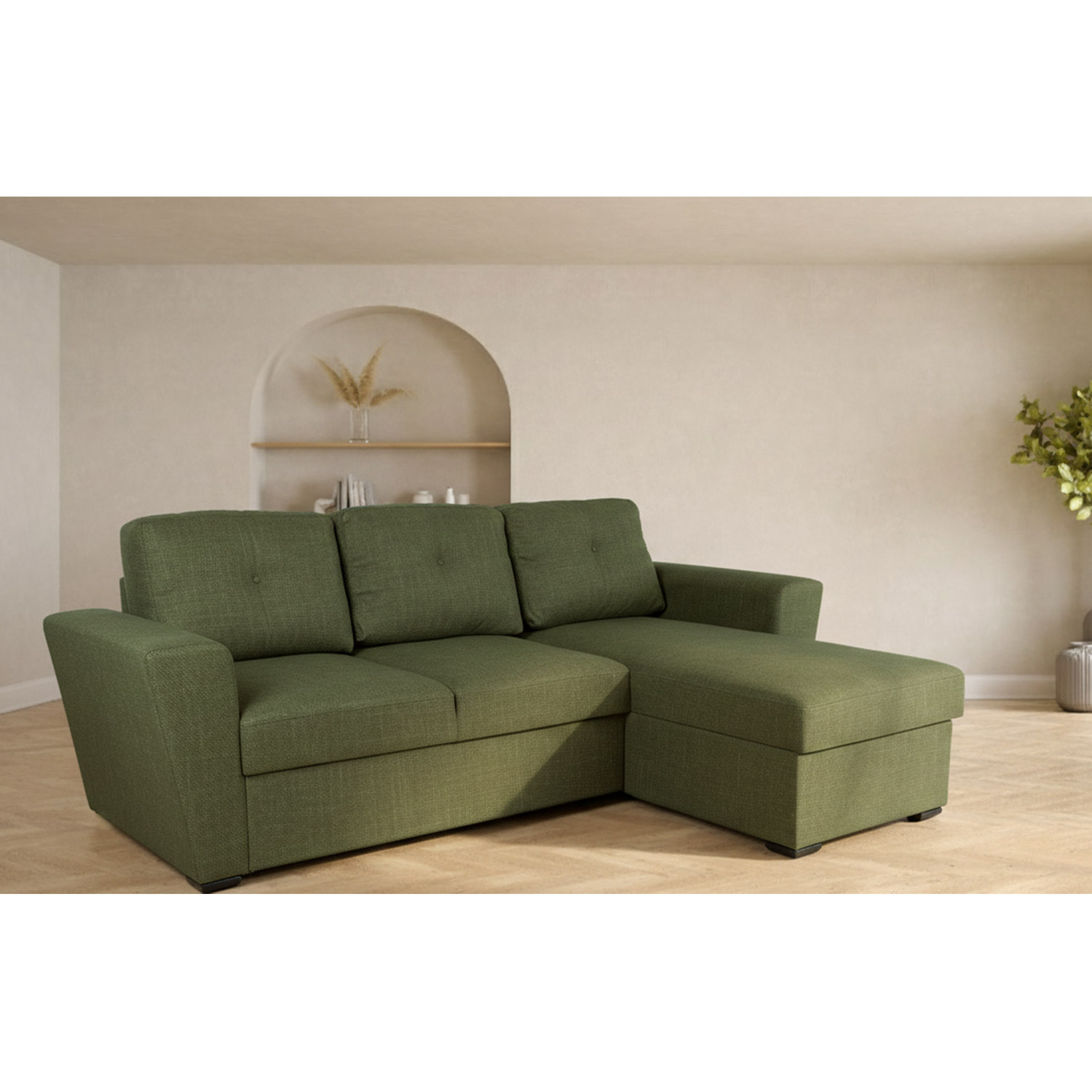 Nurgadiivanvoodi WHITBY roheline, 242x157xH87cm - Image 9