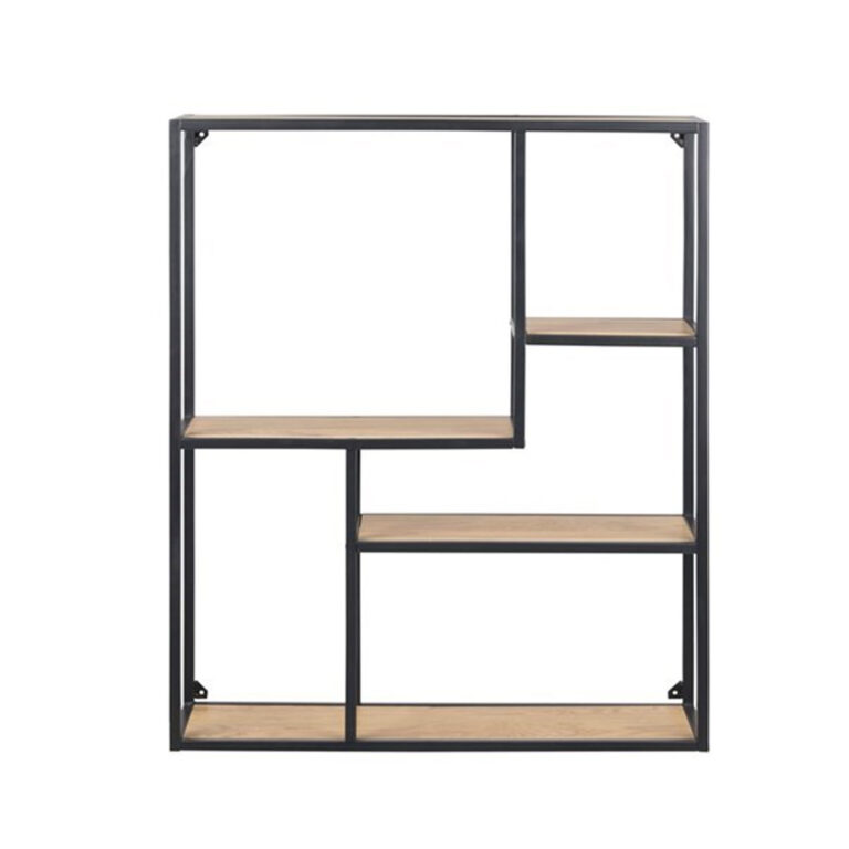 Seinariiul SEAFORD 75x20xH91cm, tamm, mööbliplaat, metall - Image 2