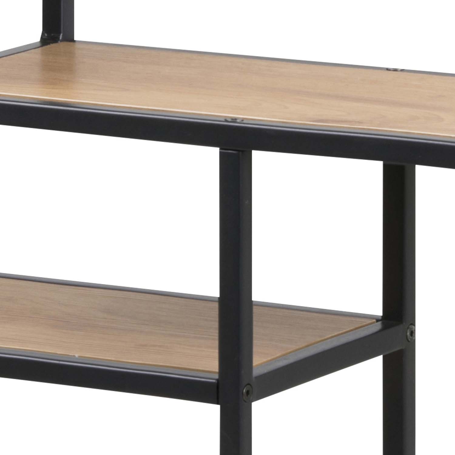 Seinariiul SEAFORD 75x20xH91cm, tamm, mööbliplaat, metall