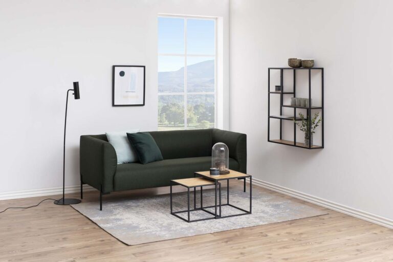 Seinariiul SEAFORD 75x20xH91cm, tamm, mööbliplaat, metall - Image 8