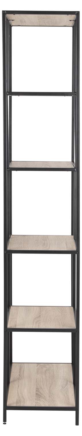 Riiul SEAFORD 77x35xH185cm, sonoma tamm, mööbliplaat, metall - Image 3