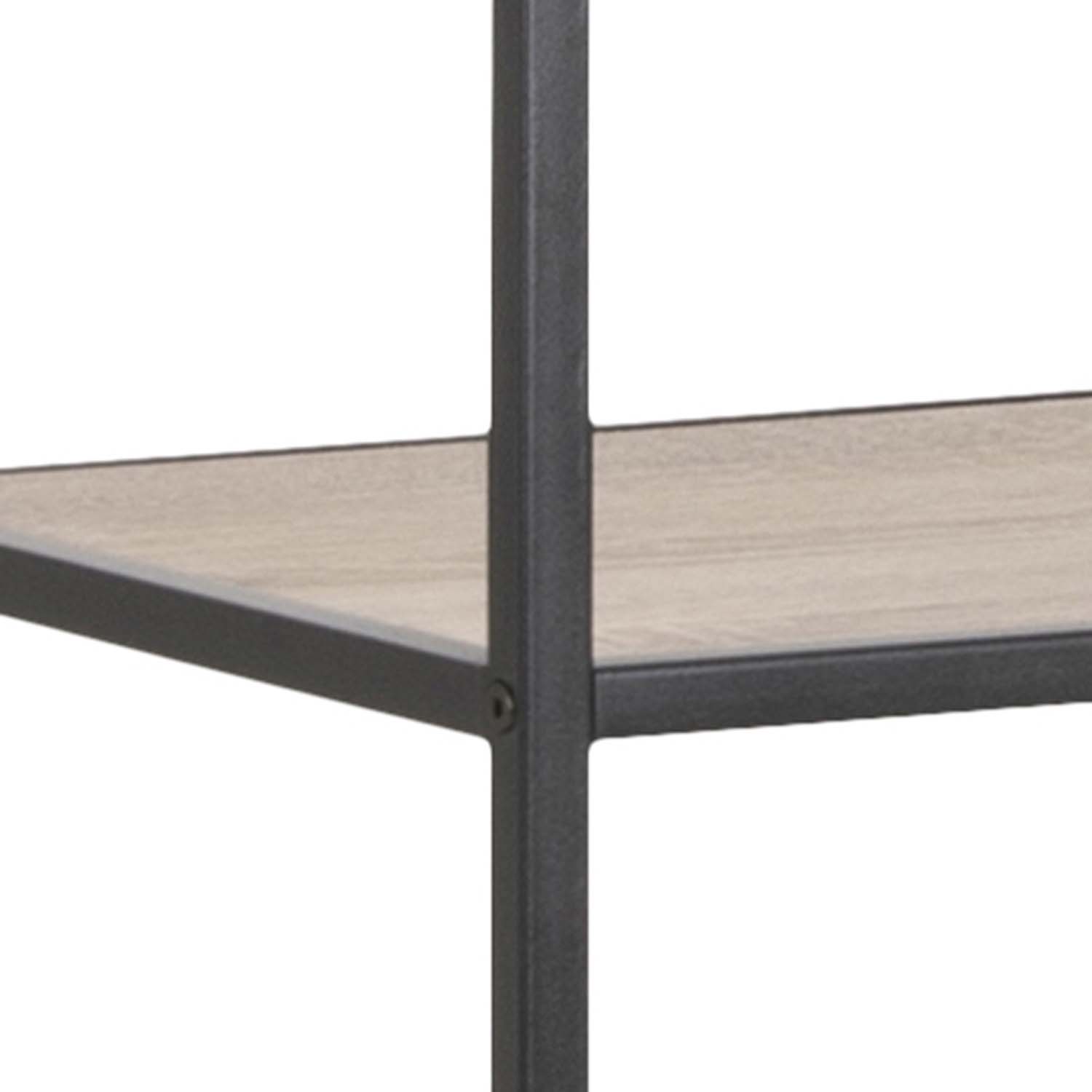 Riiul SEAFORD 77x35xH185cm, sonoma tamm, mööbliplaat, metall