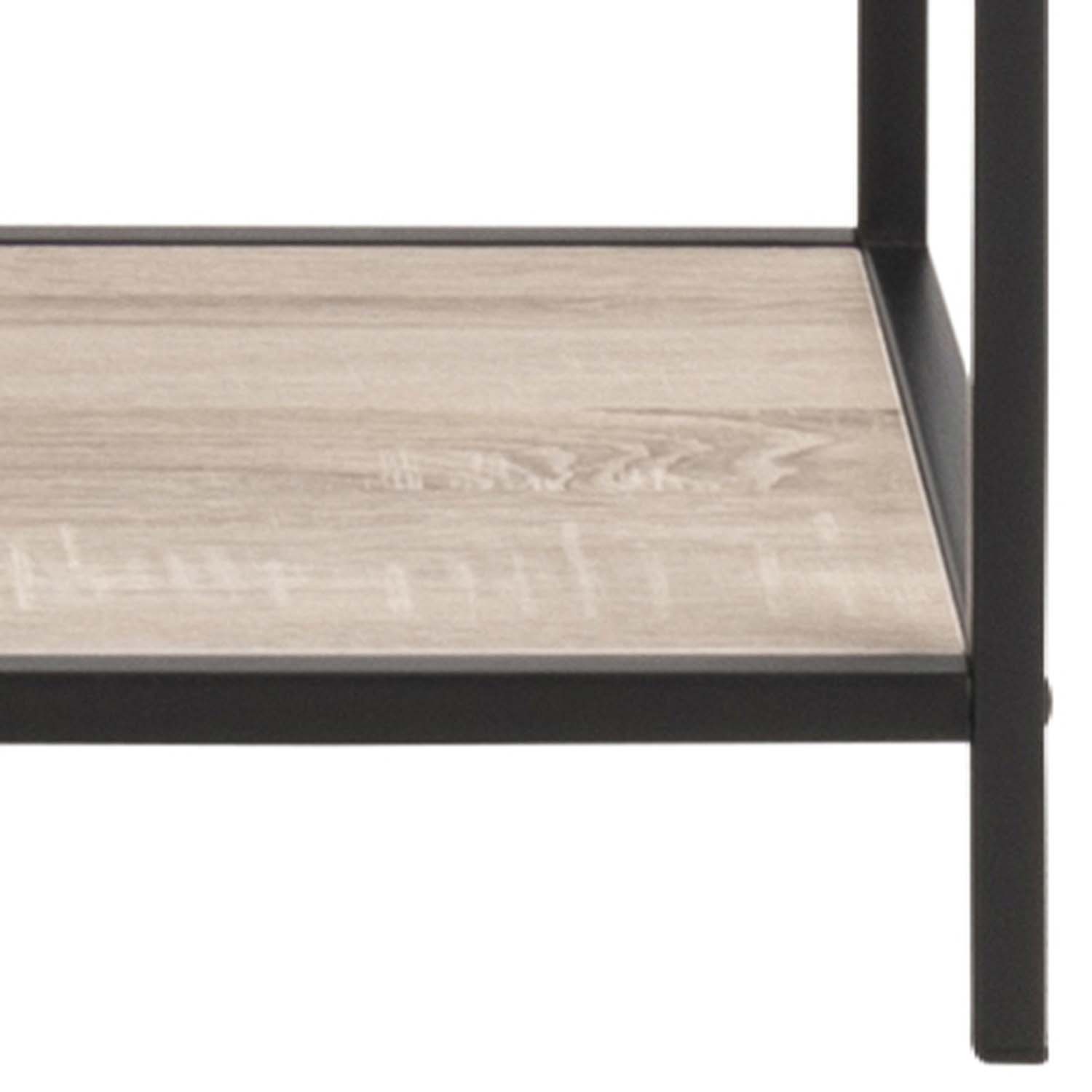 Riiul SEAFORD 77x35xH185cm, sonoma tamm, mööbliplaat, metall