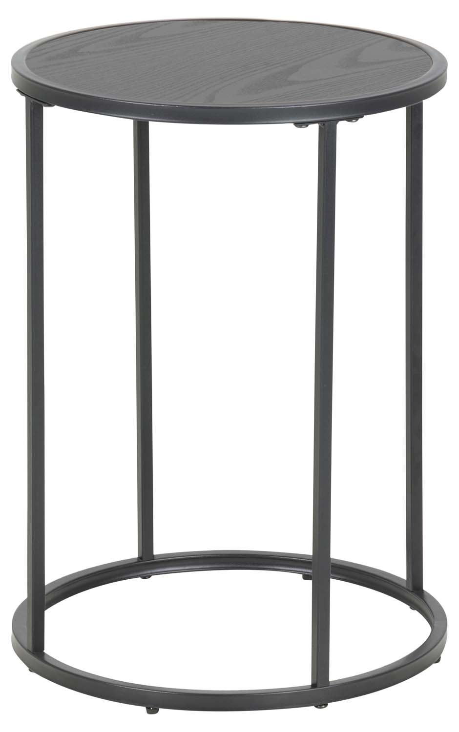 Abilaud SEAFORD D40xH55cm, must saare melamiin, raam: must metall