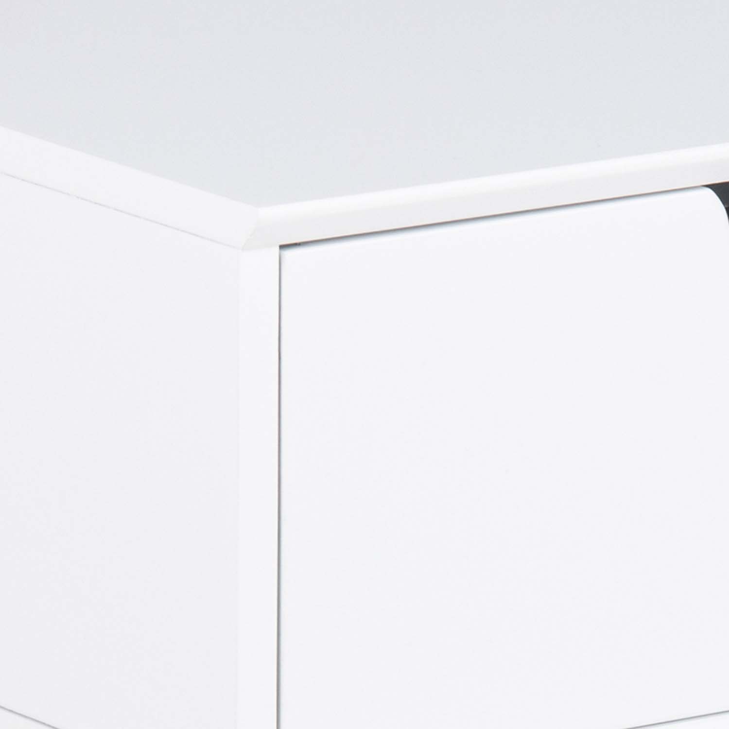 Öökapp MITRA 40x30xH61,5cm, valge/metall, MDF, metall - Image 6