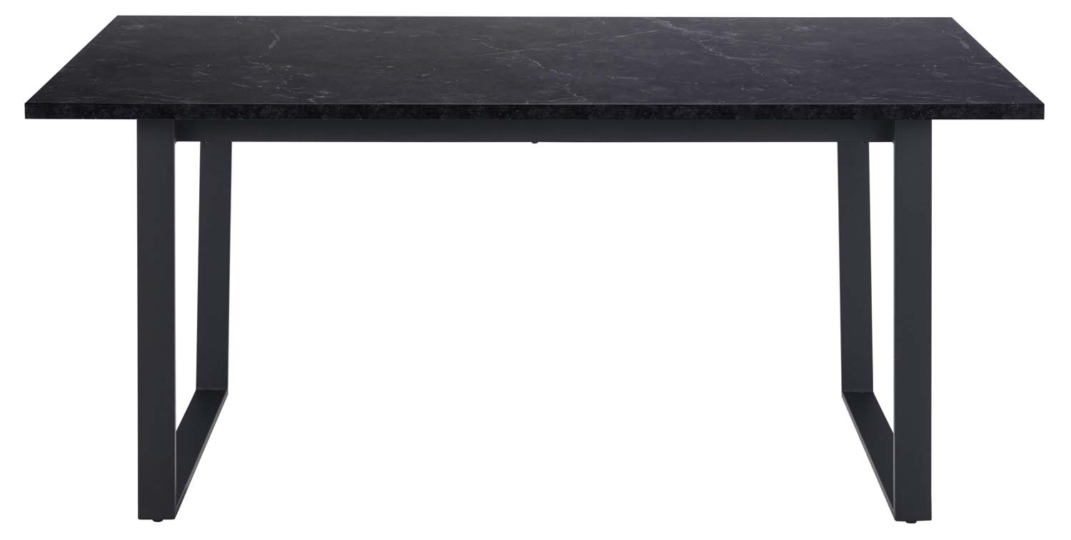 Söögilaud AMBLE 160x90xH74cm, must, melamiin, metall - Image 3