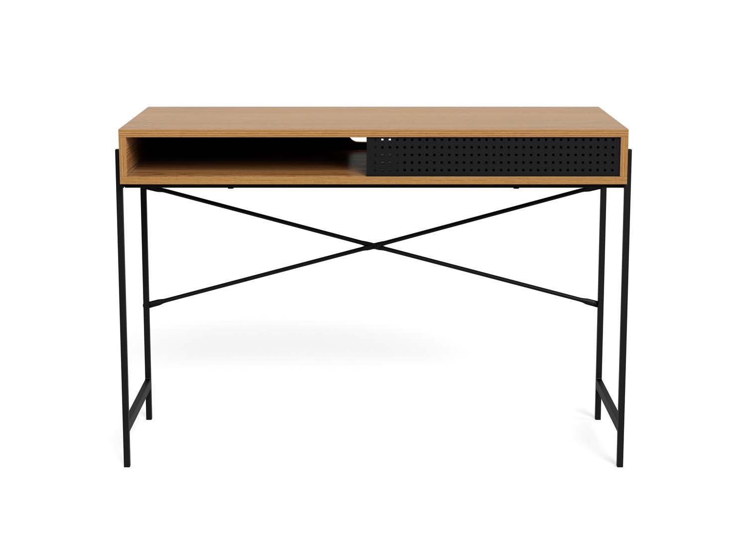 Kirjutuslaud ANGUS 110x50xH75cm, tamm, melamiin, metall - Image 2