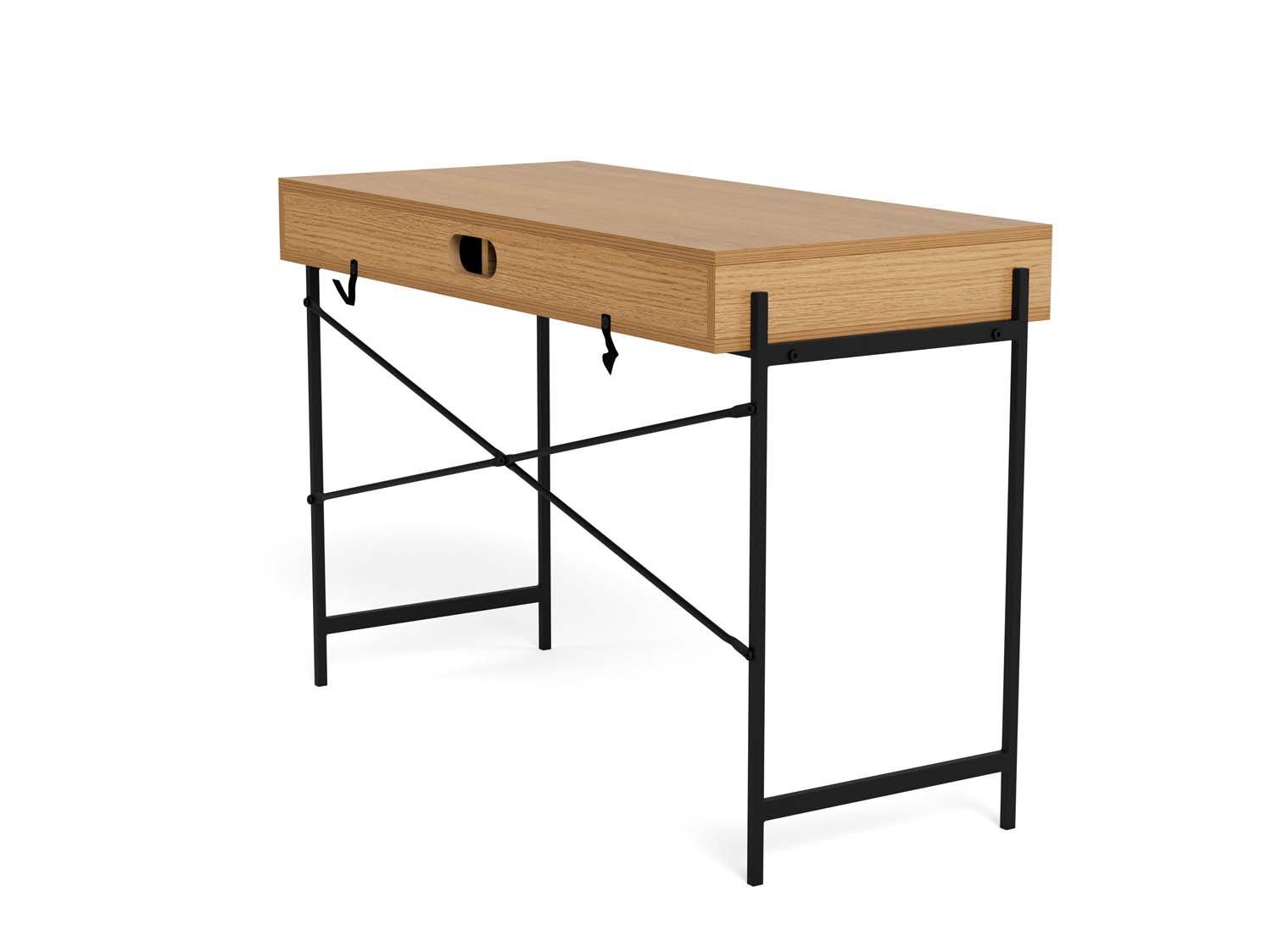 Kirjutuslaud ANGUS 110x50xH75cm, tamm, melamiin, metall - Image 5