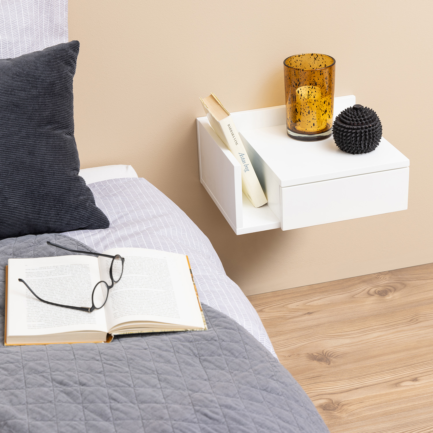 Öökapp ASHLAN 40x32xH16,5cm, valge - Image 10