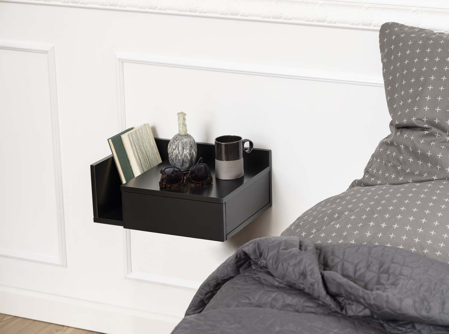 Öökapp ASHLAN 40x32xH16,5cm, must - Image 5