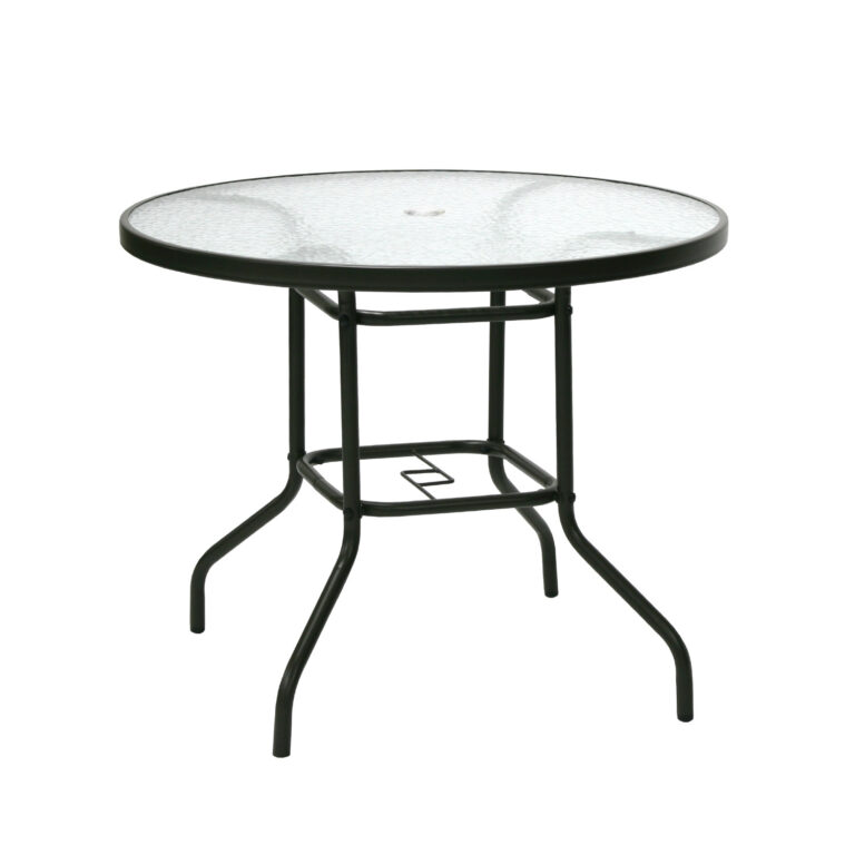 Aiamööblikomplekt DUBLIN laud ja 4 kokkupandavat tooli, hall - Image 4