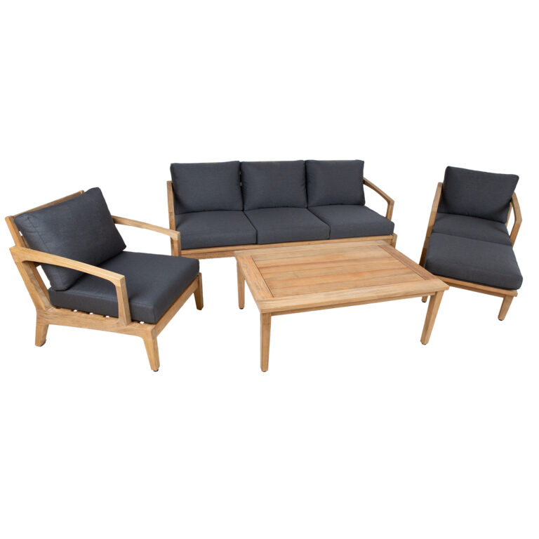 Aiamööblikomplekt MALDIVE laud, diivan, 2 tooli ja tumba - Image 2