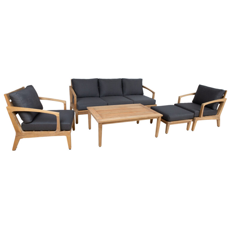 Aiamööblikomplekt MALDIVE laud, diivan, 2 tooli ja tumba - Image 3