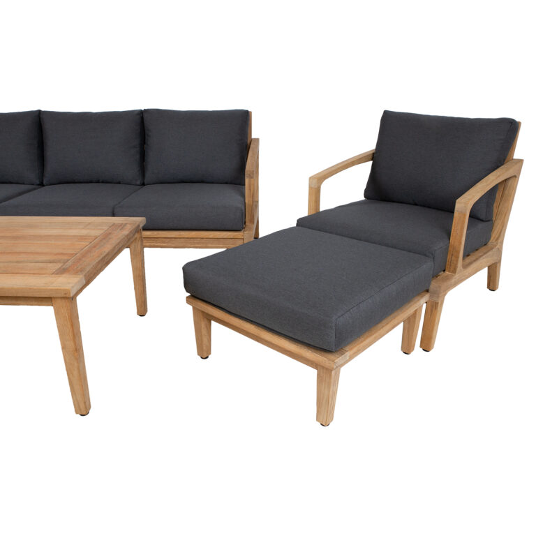 Aiamööblikomplekt MALDIVE laud, diivan, 2 tooli ja tumba - Image 4