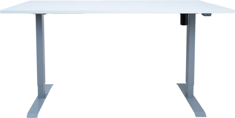 Töölaud ERGO 1-mootoriga 160x80xH71-121cm, hallikasvalge/hõbehall - Image 2
