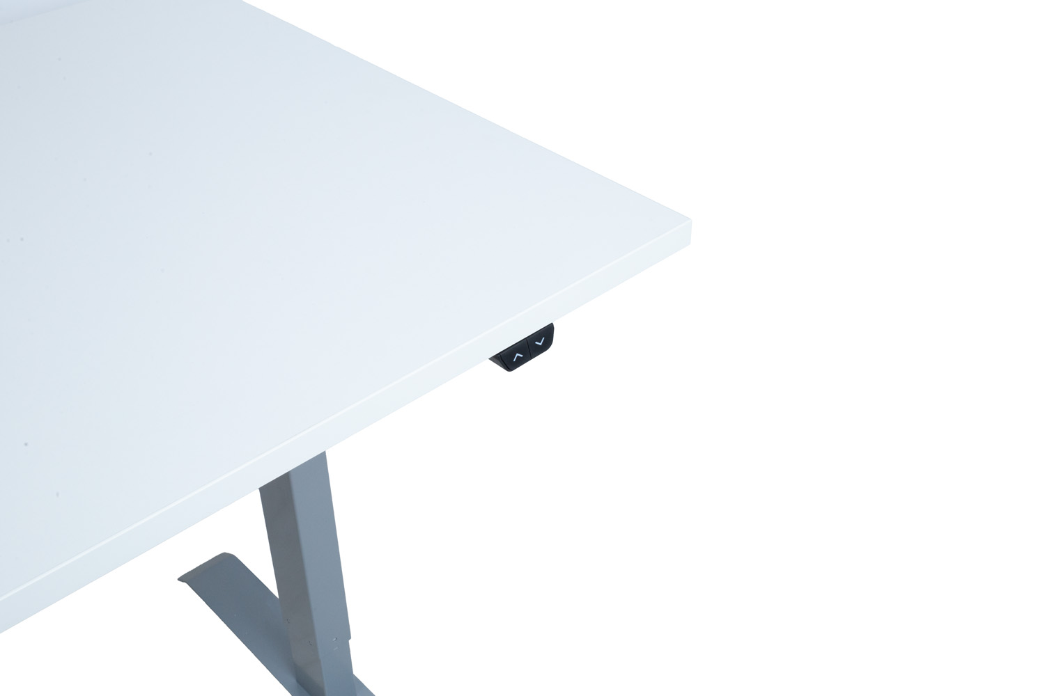 Töölaud ERGO 1-mootoriga 160x80xH71-121cm, hallikasvalge/hõbehall