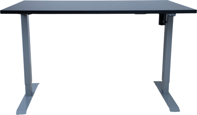 Töölaud ERGO 1-mootoriga 140x80xH71-121cm, must/hõbehall - Image 4