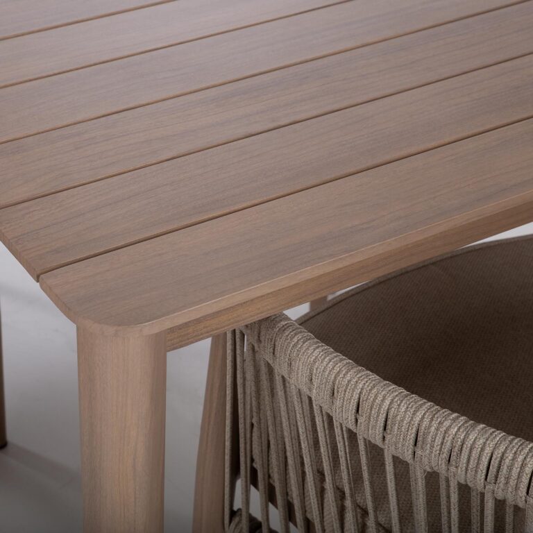 Aiamööblikomplekt MEDINA laud ja 4 tooli, beež - Image 4