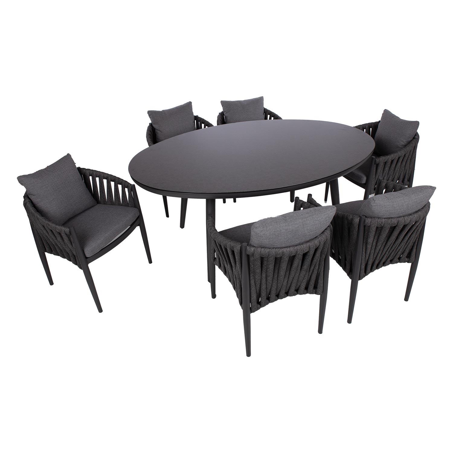 Aiamööblikomplekt BRISTOL laud ja 6 tooli