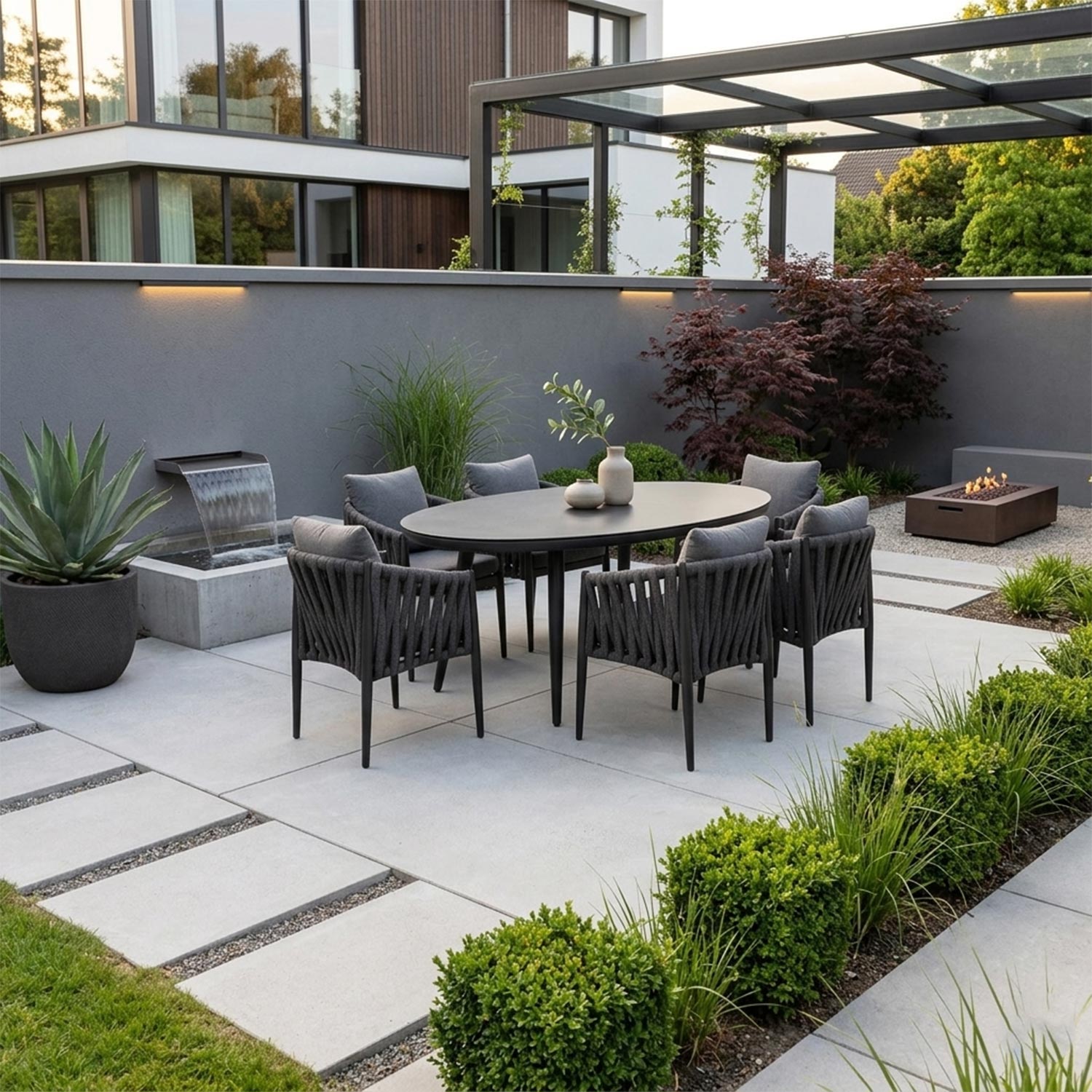 Aiamööblikomplekt BRISTOL laud ja 6 tooli