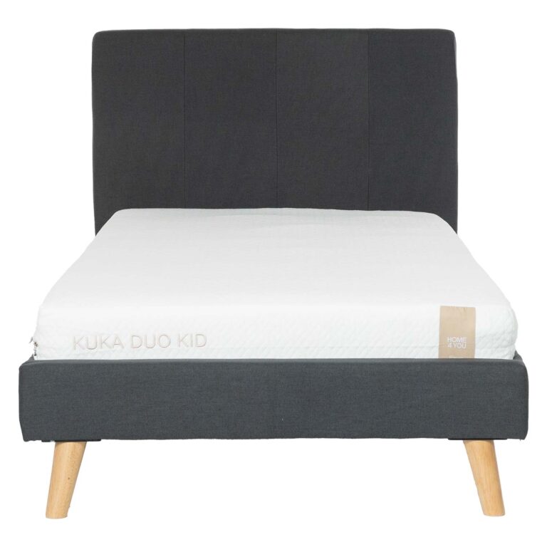 Voodi JUNO 90x200cm, madratsiga KUKA DUO KID, hall - Image 3